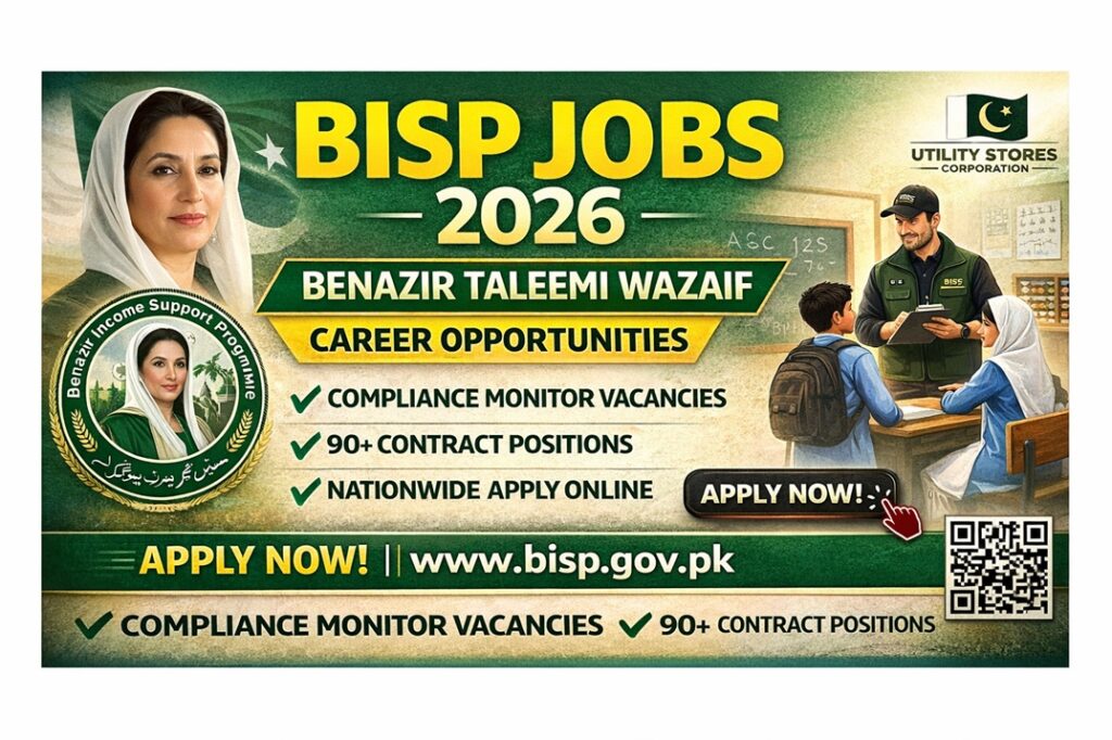 BISP Jobs 2026 Apply Online for Compliance Monitor Vacancies