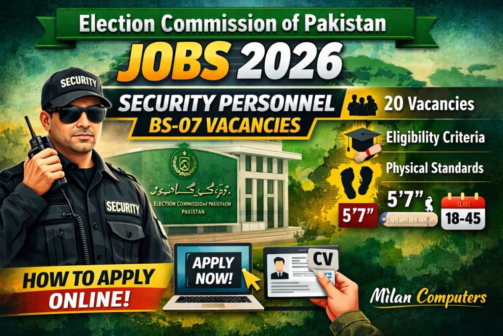 Election Commission of Pakistan Jobs 2026