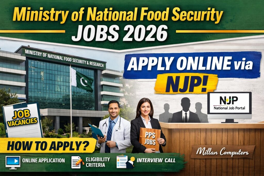 Ministry of National Food Security Jobs 2026