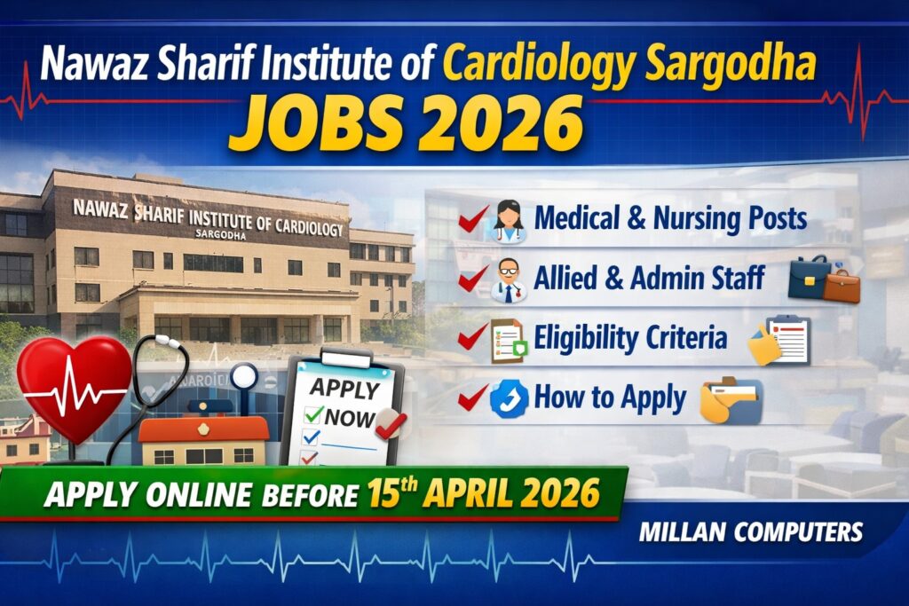 Nawaz Sharif Institute of Cardiology Sargodha Jobs