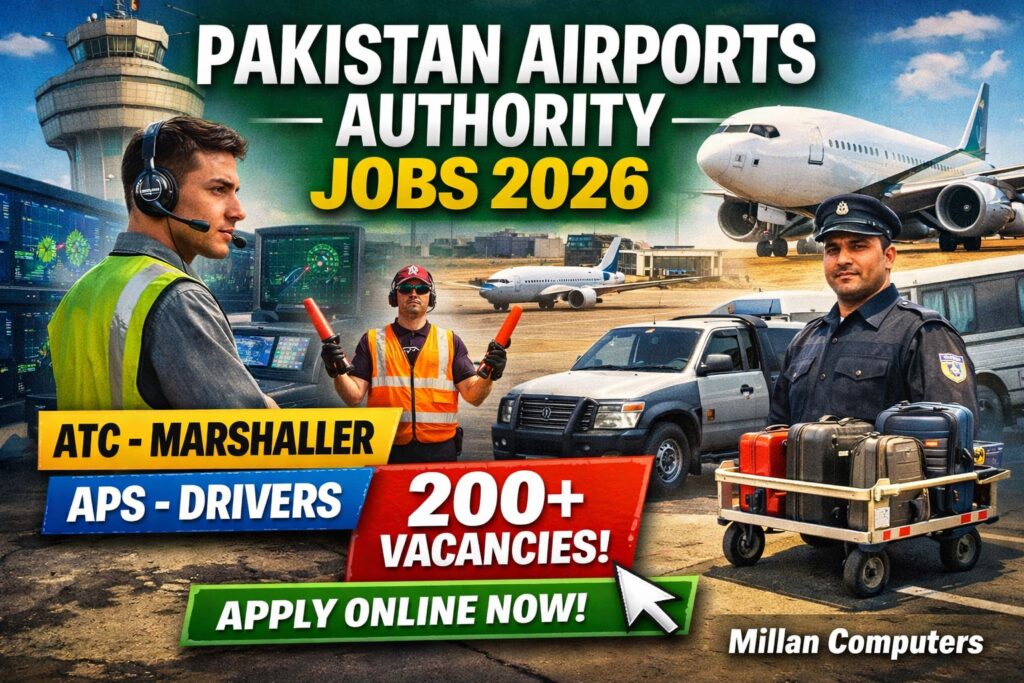 Pakistan Airports Authority Jobs 2026 – Apply Online for 200+ PAA Vacancies (ATC, Marshaller, APS & More)
