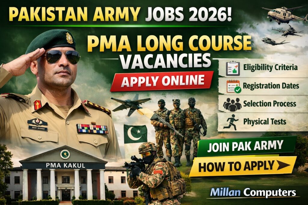 Pakistan Army Jobs 2026 | PMA Long Course Vacancies Apply Online