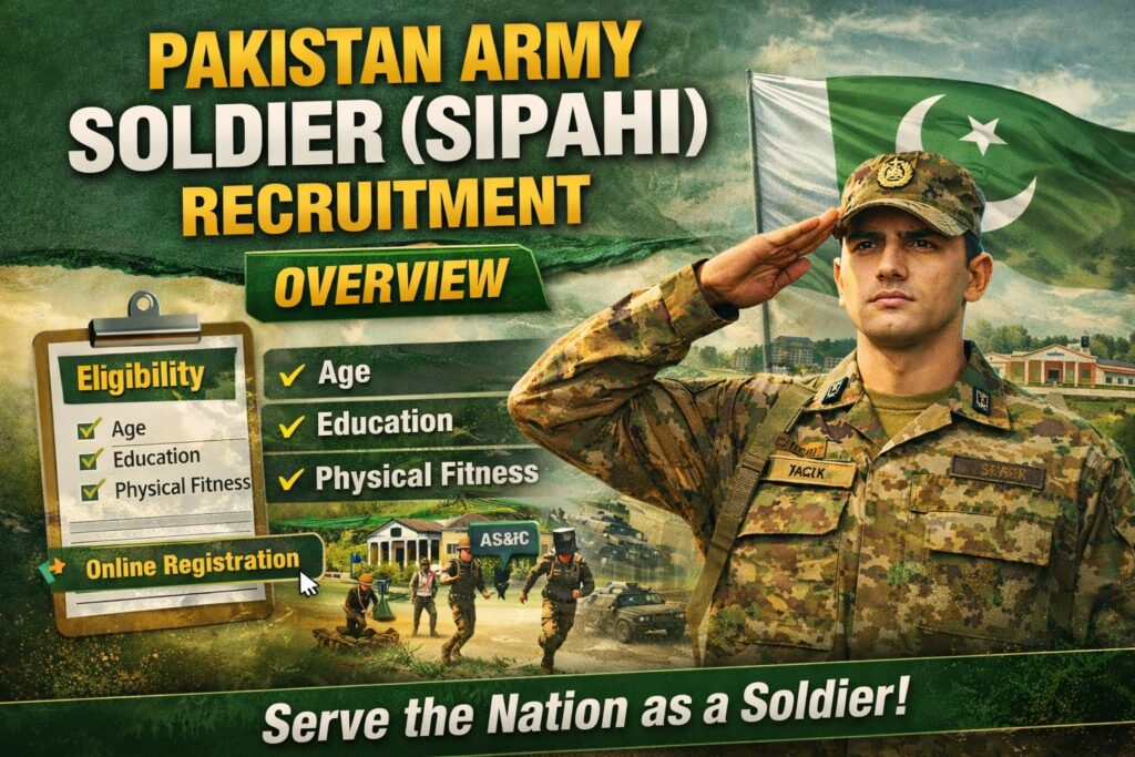 Pakistan Army Soldier Recruitment 2026
