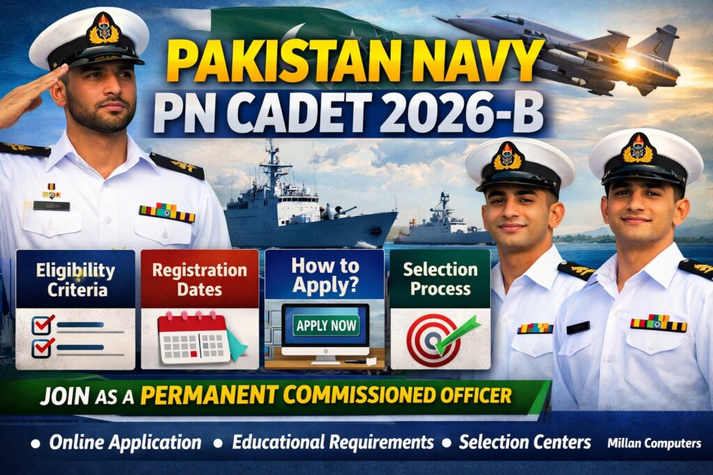 Pakistan Navy PN Cadet 2026-B Registration