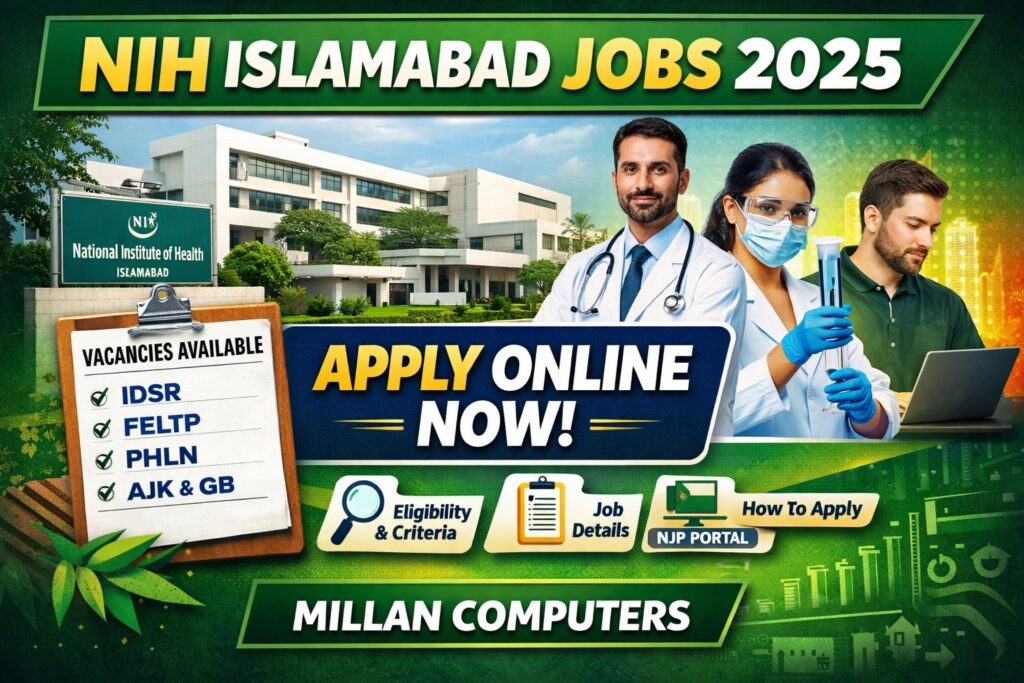 NIH Islamabad Jobs 2026