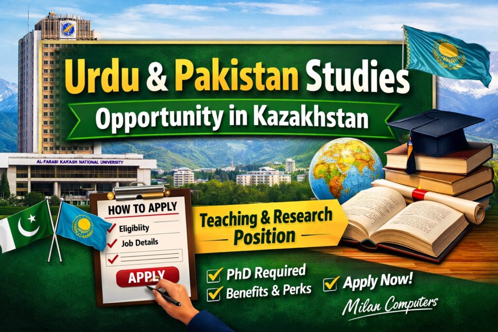 Urdu and Pakistan Studies classroom at Al-Farabi Kazakh National University