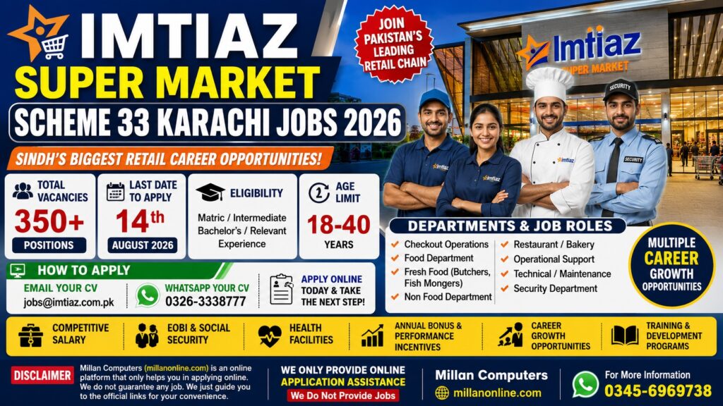 Imtiaz Super Market Scheme 33 Karachi Hiring Announcement 2026