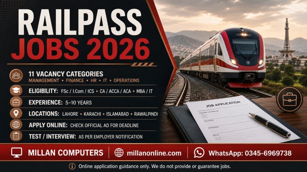 Railpass Jobs 2026 Newspaper Advertisement