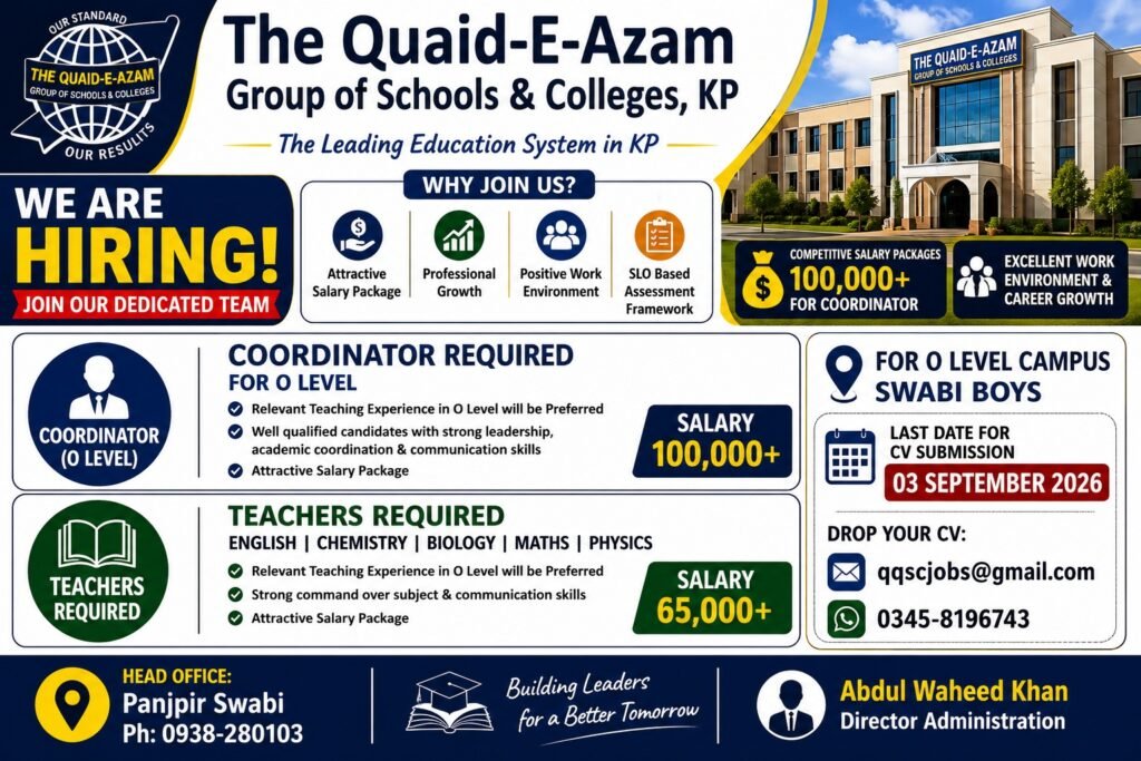 Teacher Jobs 2026 Official Advertisement Notice