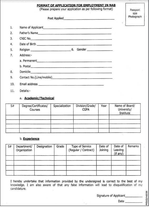 NAB Steno Typist jobs 2026 thumbnail showing Balochistan BPS-14 post details
